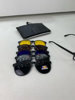 Lunette 6 En 1 2231A Optique / Soleil / Nuit - نظارات شمسية مغناطيسية 3