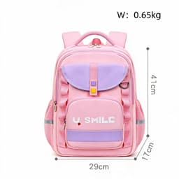 Sac à Dos Scolaire pour Enfnats U-Smile Rose SACKDS09RS - حقيبة مدرسية للأطفال 4