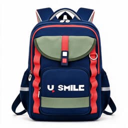Sac à Dos Scolaire pour Enfnats U-Smile Bleu et Vert SACKDS09BV - حقيبة مدرسية للأطفال 2