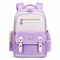 Sac à Dos Scolaire Style Kawaii Grand Volume Tissu Imperméable Bleu Nuit SACKDS08BLN - حقيبة مدرسية بتصميم كاوايي 5