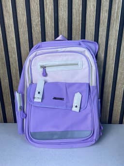 Sac à Dos Scolaire Style Kawaii Grand Volume Tissu Imperméable Bleu Nuit SACKDS08BLN - حقيبة مدرسية بتصميم كاوايي 4